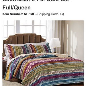 New Queen Quilt Set